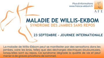 Syndrome des jambes sans repos : Journée internationale le 23/09 ...